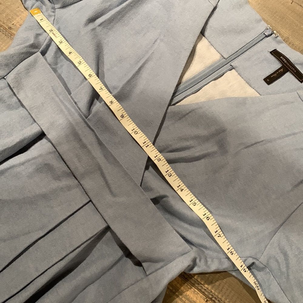 BCBGMaxAzria Romper Brushed Cotton Blue R - Picture 6 of 10